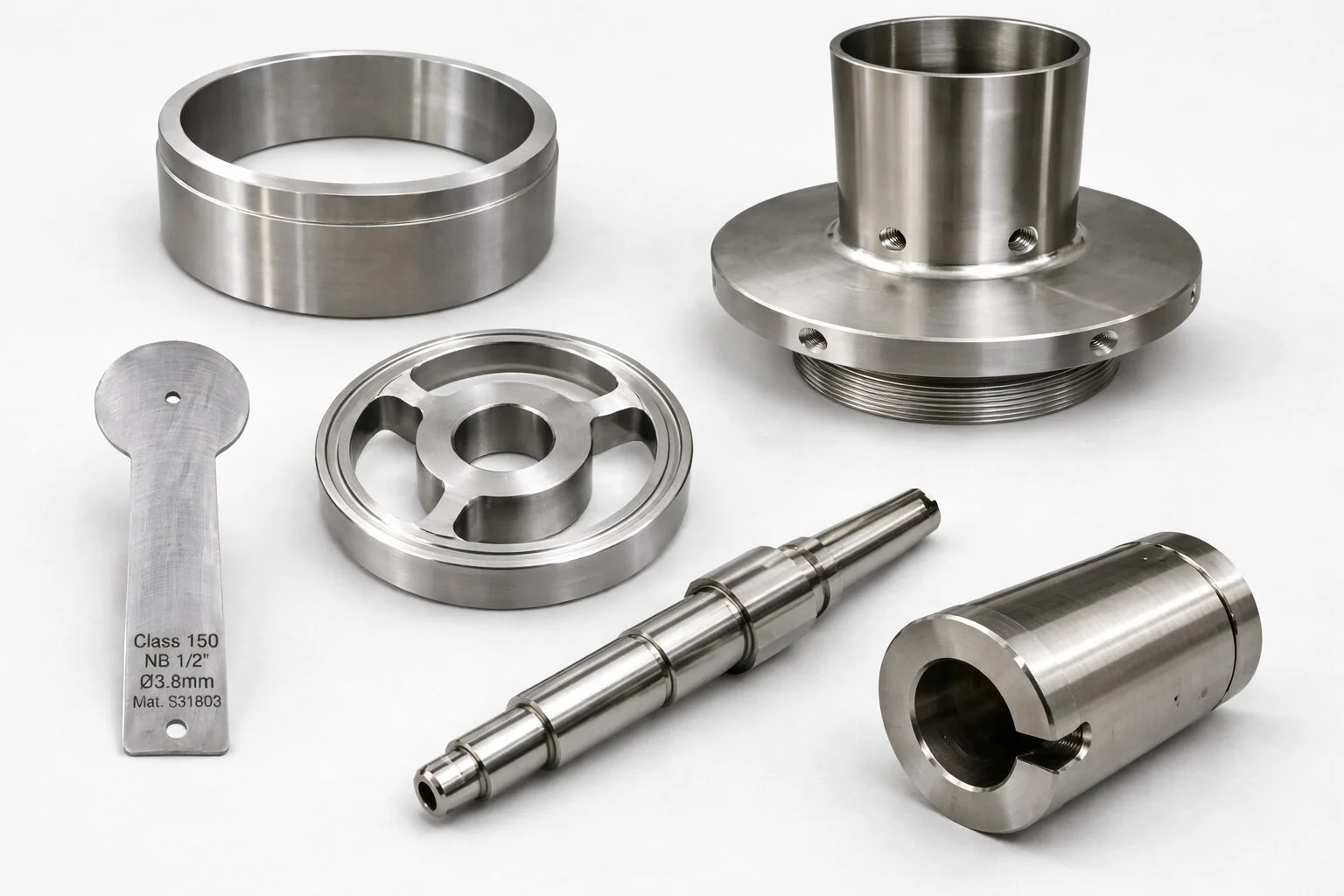 Special SS machined component product example