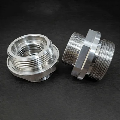 Precision socket candle and goose neck joint - CNC machined metal component