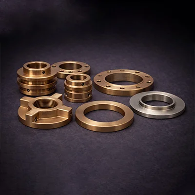 Custom precision CNC machined deflector - exotic metal component
