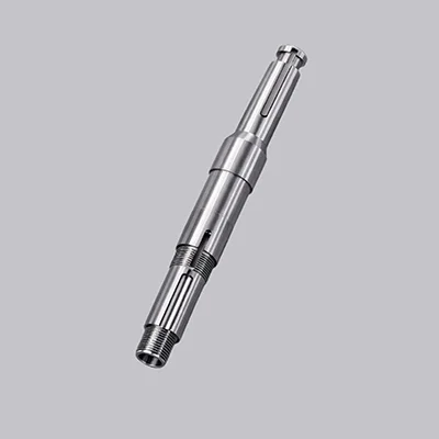 Precision CNC brun thrust shaft - custom machined metal component
