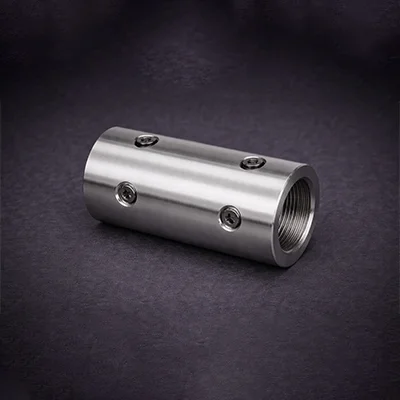 Precision muff coupling sleeve - custom machined metal component