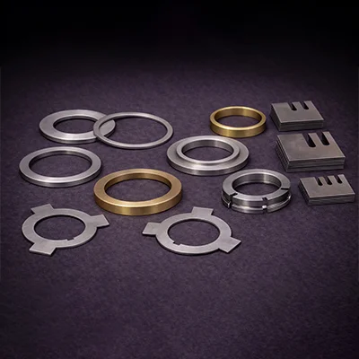 Custom precision CNC machined spacer - exotic metal component